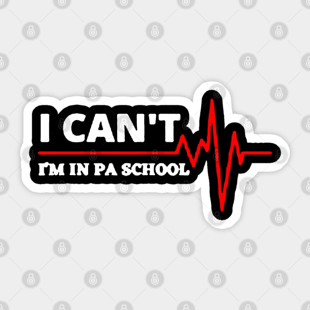 Future PA Student Funny Physician Assistant Sticker by luckyboystudio